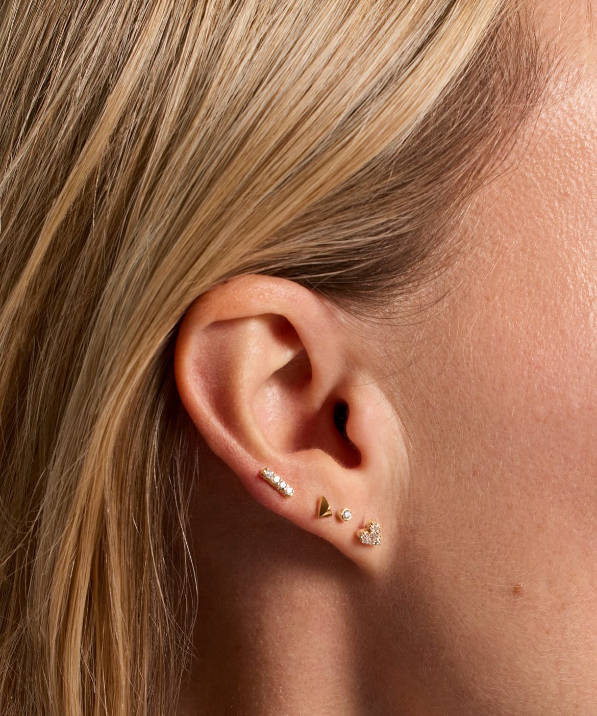 人気【MEJURI】パヴェダイヤモンド X スタッド 14K Fine Jewelry For Every Day | Mejuri